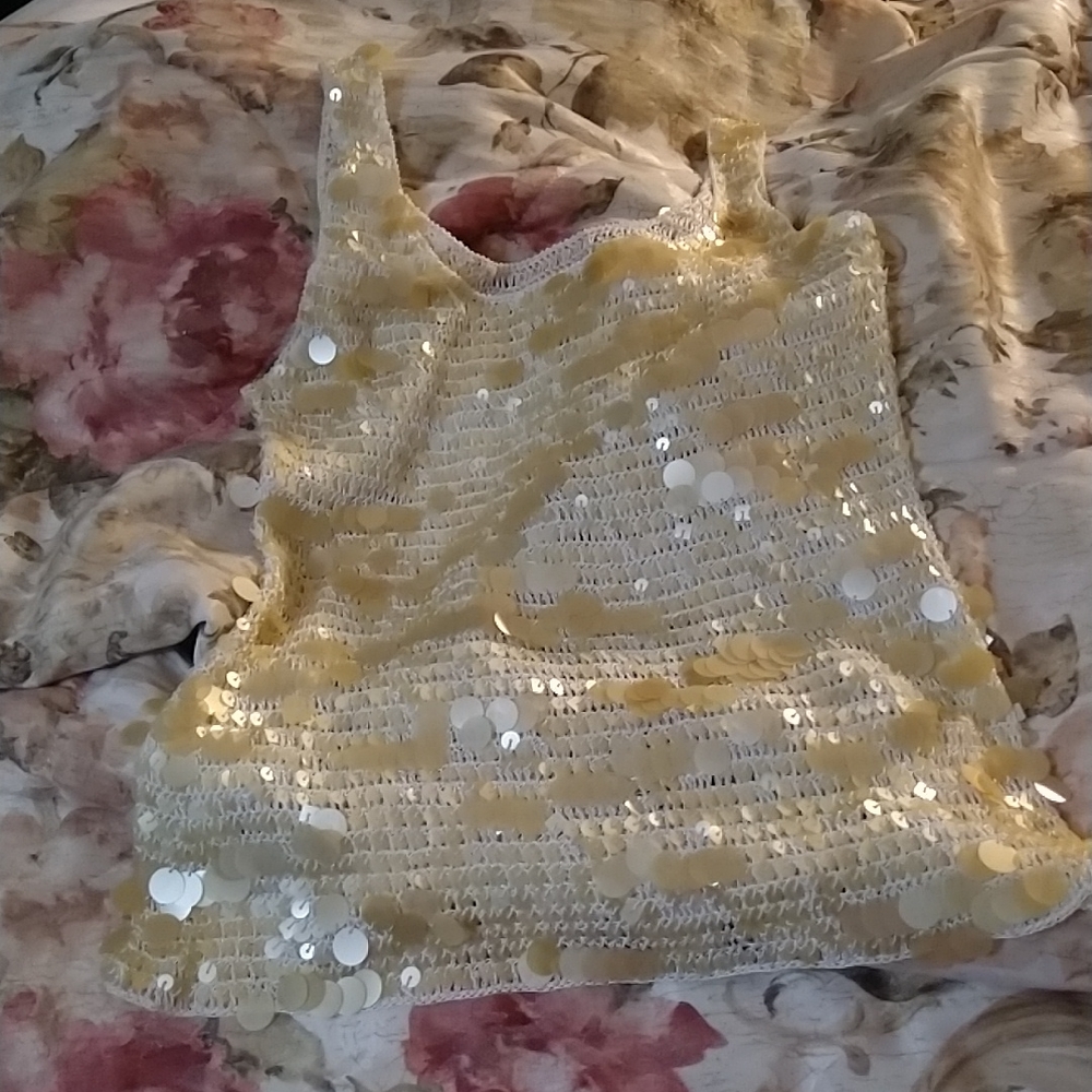 Handmade Vintage Sequin Tank Top